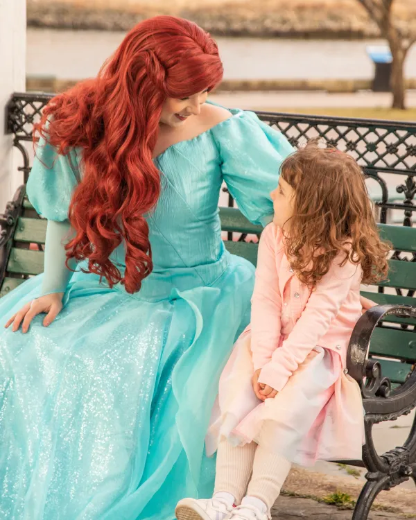 Princess Ariel with a girl